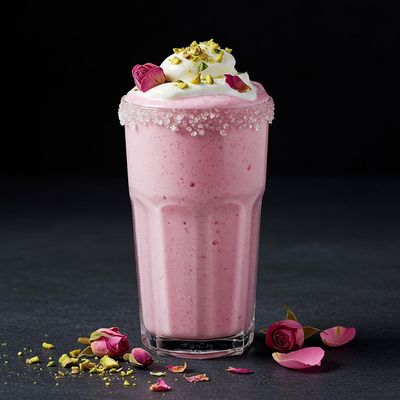 Rose Milk Ice Cream Milkshake